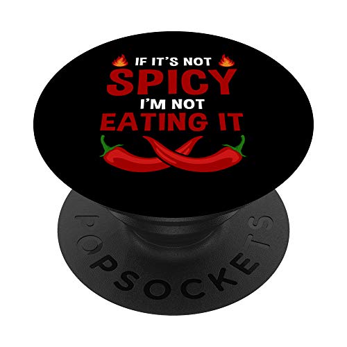 Regalo divertido de chile para hombres y mujeres, amantes de la comida picante PopSockets PopGrip Intercambiable