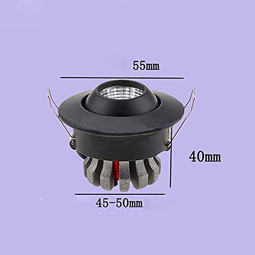 Rekaf 3W Mini Moda LED Downlight Techo Empotrado Techo Spotlight Spotlight Pequeño Techo Lámpara Mini LED Down Light Light Lámpara de Techo Spotlight Sala de Estar Sala de Estar Dormitorio Dormitorio