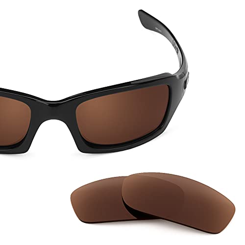 Revant Lentes de Repuesto Compatibles con Gafas de Sol Oakley Fives Squared, Polarizados, Marrón Oscuro