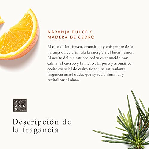 RITUALS Cesta Regalo del Ritual of Mehr, Tamaño Mediano - Con Naranja Dulce y Madera de Cedro - Propiedades Energizantes y Estimulantes con Vitamina C