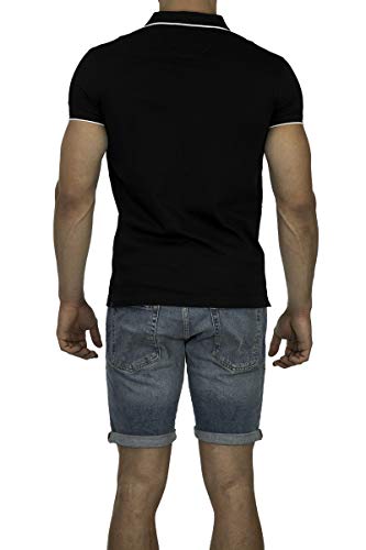 Roberto Cavalli FSR687JD064 - Polo para hombre, color negro Negro S