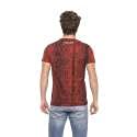 Roberto Cavalli HSH02T - Camiseta de manga corta para hombre rojo S