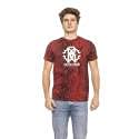 Roberto Cavalli HSH02T - Camiseta de manga corta para hombre rojo S