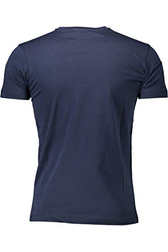 Roberto Cavalli HST60E - Camiseta de manga corta para hombre Azul 04926 Navy S