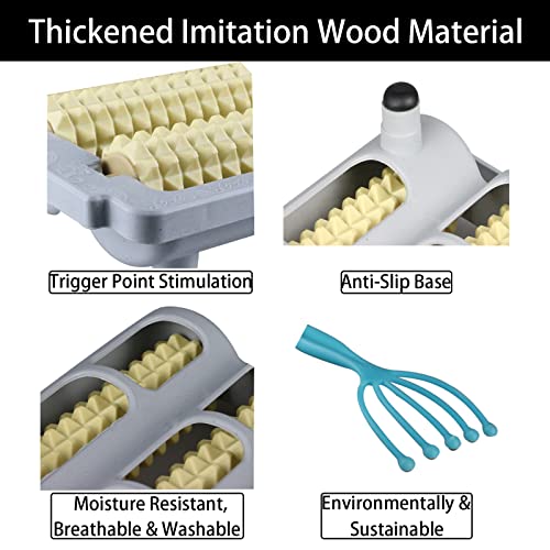 Rodillo de fascitis plantar Masajeador de doble pie Rodillo-Sura Espolón de los pies Arco Dolor Aliviar la Fasciitis Plantar Saludable Relajar Herramienta de Plástico Cuidado Masaje