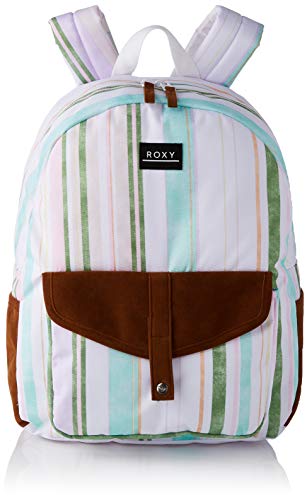 Roxy Carribean-Backpack, Mujer, Bright White KAMUELA Stripe S, One Size