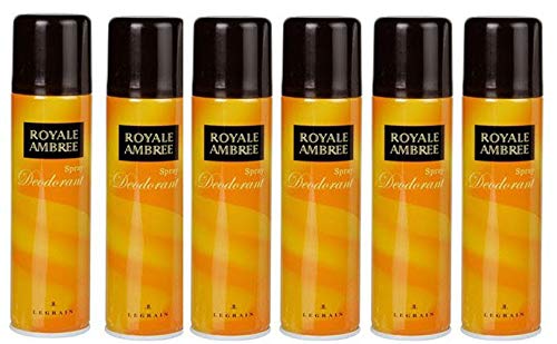 Royale ambree Deodorant 250 ml. Pack of 6
