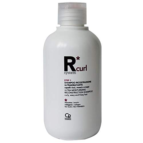 R*System - Kit Profesional de Tratamiento de Reconstrucción para Cabello Rizado - Contiene Champú, Fluido Reparador y Mascarilla Capilar Ultra Humectante - Para Cabello Rizado, Dañado y Encrespado