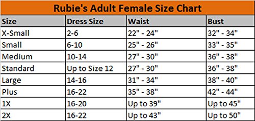 Rubies - Disfraz de Princess Leia de Star Wars estilo 5 para mujer adulta - talla S (Pecho 91,5 –96,5 cm; Cintura 68,5–76,2 cm)