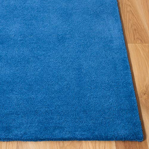 SAFAVIEH Fifth Avenue Collection FTV117M Handmade Mid-Century Modern Abstract New Zealand Wool Entryway Living Room Foyer Bedroom Accent Area Rug 3' x 5' Blue