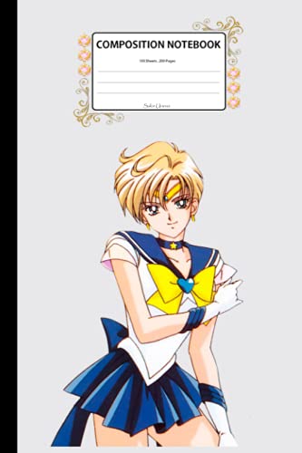 Sailor Uranus: Composition Notebook 100 Lined Pages 6x9 Notebook • Writing Journal • Diary • Notepad ( V1)