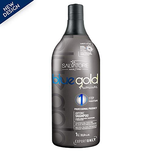 Salvatore Shampoo Anti-Residuos Blue Gold Premium, 1L