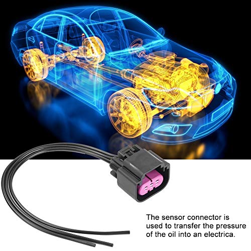 SANON Abs Material Flex Fuel Pressure Sensor Connector Pigtail Wire Composición de Combustible para Gm E85 13577394