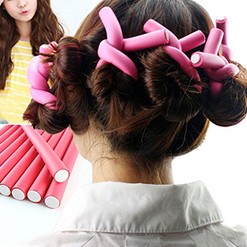 Sasairy 42 piezas 7 Tamaños Accesorios de Peinado Bendable Flexible Rodillos de Pelo de Espuma Suave Durable DIY Rulos para Pelos Rizador de Pelo para Chicas Muchacha