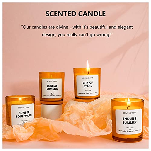 Scent-Hi Velas perfumadas, relajantes velas de aromaterapia, cera de soja natural, para yoga, decoración del hogar, regalo de lujo para mujeres y hombres