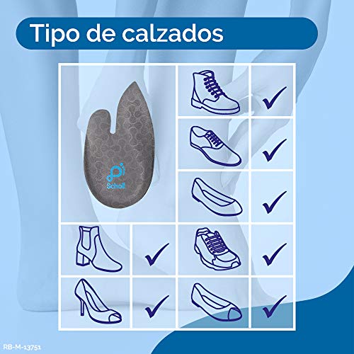 Scholl Plantilla In-Balance Para El Alivio Del Dolor De Talón Y Tobillo Adecuado para Fascitis Plantar- 1 Par (2uds) - Talla S (37-39,5)