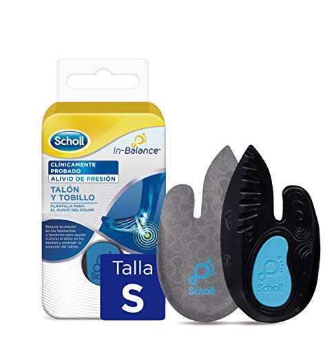 Scholl Plantilla In-Balance Para El Alivio Del Dolor De Talón Y Tobillo Adecuado para Fascitis Plantar- 1 Par (2uds) - Talla S (37-39,5)