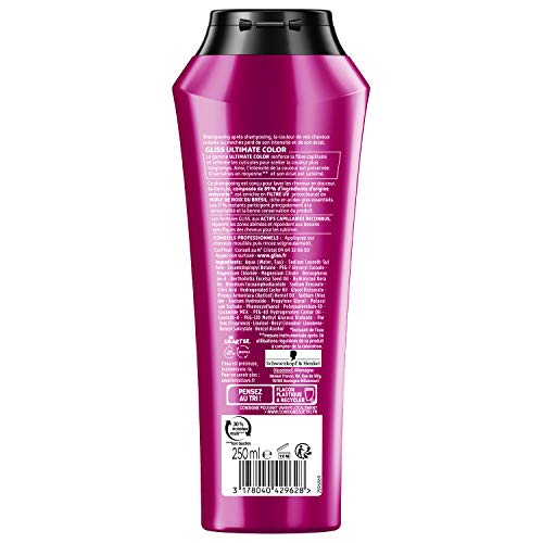 Schwarzkopf Gliss –  – Champú – Color y brillo – FLACON 250 ml – juego de 2