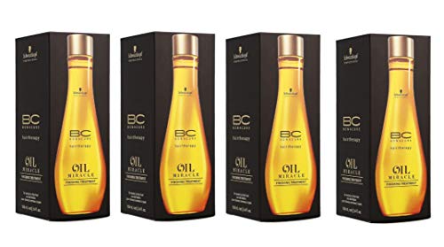 Schwarzkopf Professional Bonacure Oil Miracle Finishing Treatment - Juego de 4 botes de 100 ml