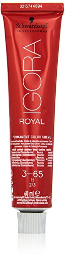 Schwarzkopf Professional Igora Royal Tinte Permanente, 60 ml, 3-65 Castaño Oscuro Chocolate Dorado (4045787199284)