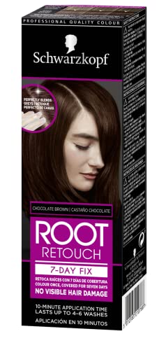 Schwarzkopf Root Retouch - Retoca Raíces duración 7 días, Cubre Canas 7 day fix, Tono Castaño Chocolate