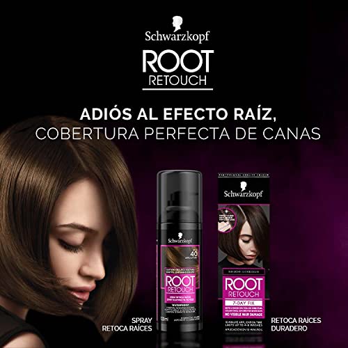 Schwarzkopf Root Retouch - Retoca Raíces duración 7 días, Cubre Canas 7 day fix, Tono Castaño Natural