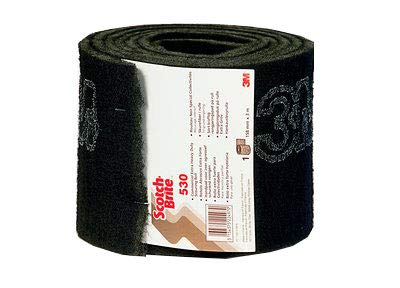 Scotch Brite 3M. Rollo de Fibra Negro Alta abrasividad de 3 Metros de Longitud precortado