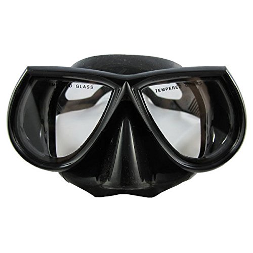 Scuba Choice Scuba Diving Spearfishing Free Dive Low Volume Black Silicone Mask