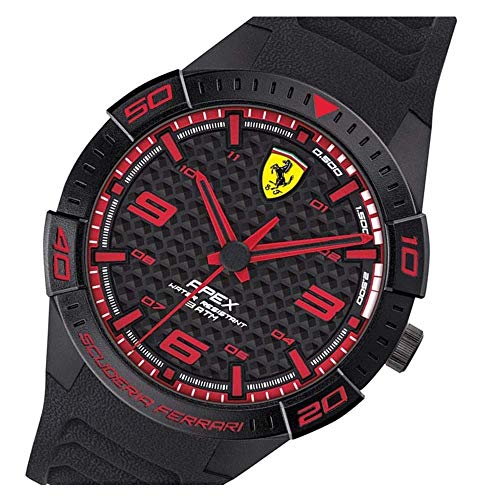 Scuderia Ferrari Reloj analógico para Hombre. de Cuarzo con Correa en Silicona 0830662