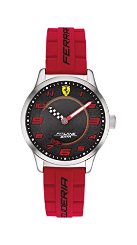 Scuderia Ferrari Reloj Analógico para Nios de Cuarzo con Correa en Silicona 0860013