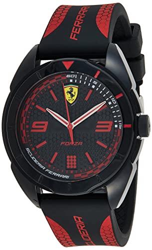 Scuderia Ferrari Reloj Análogo clásico para Hombre de Cuarzo con Correa en Silicona 0830515