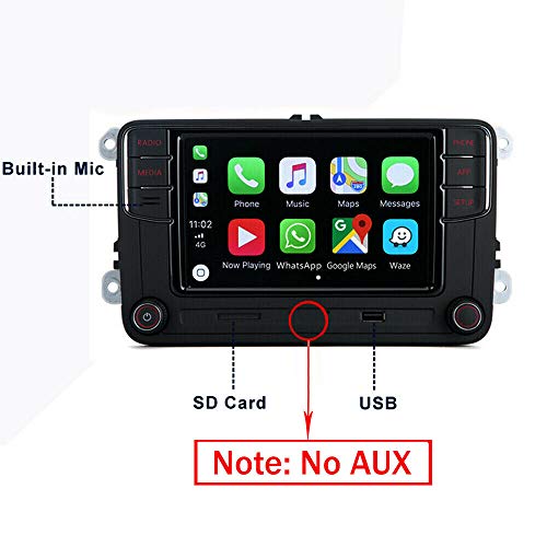 SCUMAXCON 6,5"coche Radio ESTEREO CarPlay MirrorLink Bluetooth para VW Golf, Caddy, Touran, CC