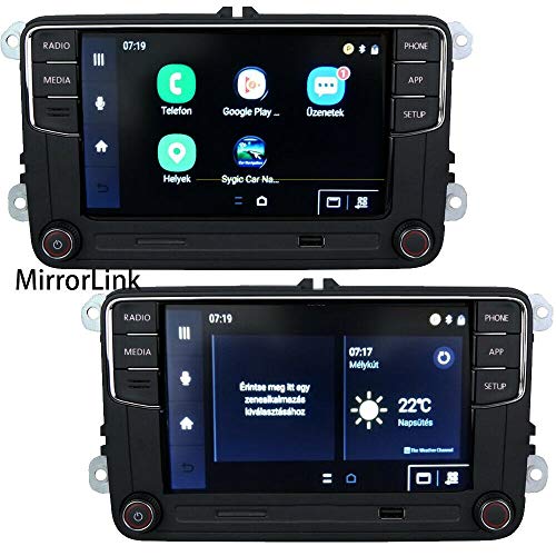 SCUMAXCON 6,5"coche Radio ESTEREO CarPlay MirrorLink Bluetooth para VW Golf, Caddy, Touran, CC