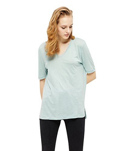 SELECTED FEMME Sfvita 2/4 V-Neck tee-Color Camiseta, Gris (Gray Mist Gray Mist), 42 (Talla del Fabricante: Large) para Mujer