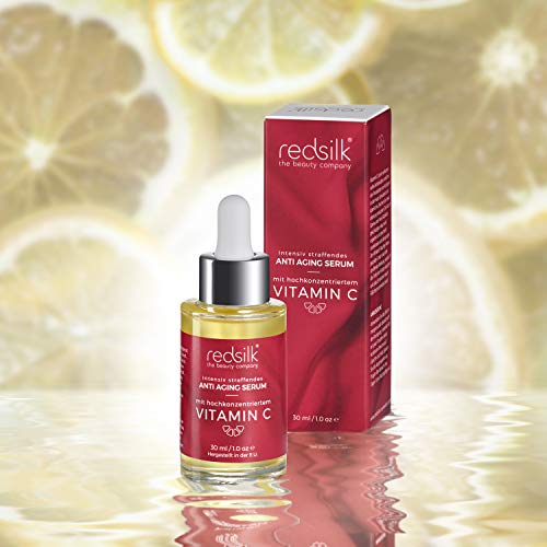 Sérum reafirmante intensivo antienvejecimiento y antiarrugas para el rostro con efecto de vitamina C y botuliino de la marca Red Silk, adecuado para Dermaroller.