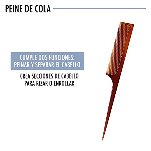 set de peines para todo tipo de pelo 3 Uds. De resina resistente al uso y al calor útil para barbero o peluquería, uso profesional