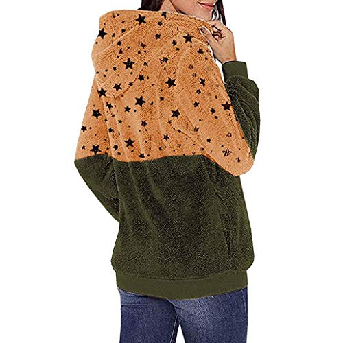 SHOBDW Liquidación Venta Mujer Sudadera con Capucha 2019 Suelta Tallas Grandes Jersey De Mujer Jersey Otoño Invierno Manga Larga Remata Abrigo Cálido (L, Q-Verde)