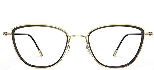 Silhouette Gafas de Vista LITE DUET 4555 Gold Black 50/19/0 mujer