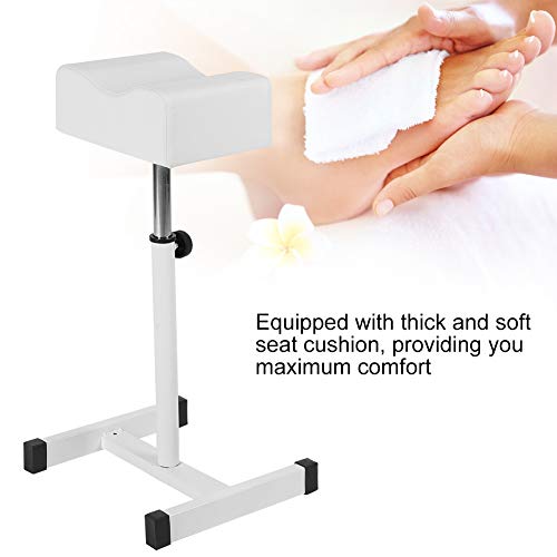 Silla de taburete de pedicura con reposapiés, reposapiés de pedicura, reposapiés Reposapiés Cuidado de pies, silla ajustable Taburete escalonado Silla de taburete blanco