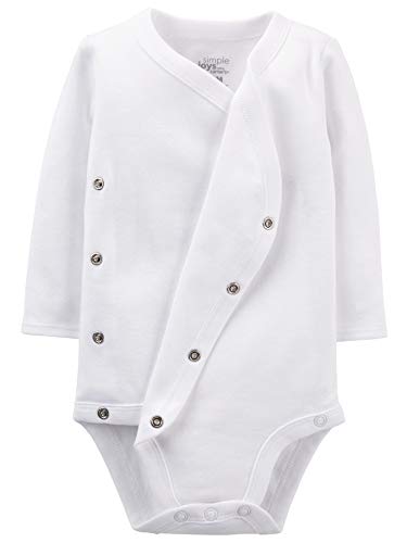 Simple Joys by Carter's Baby paquete de 4 body con broche lateral ,Blanco ,US NB (EU 56-62)