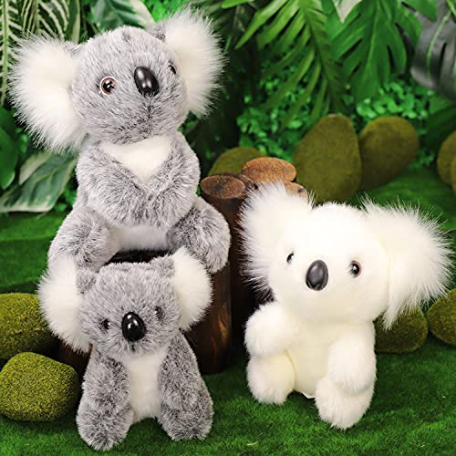 Simulación Koala muñeco de Peluche Koala muñeca zoológico Regalo para niños Gris 28cm