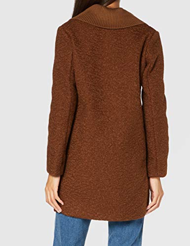 Sisley Coat Abrigo, Marrón (Cappuccino Brown 668), 38 para Mujer