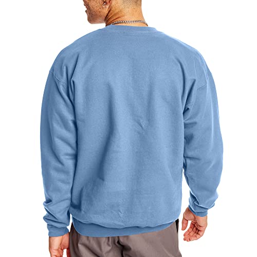 (Small, Light Blue) - Hanes Men's Ultimate Cotton Fleece Crew