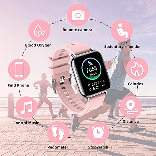 Smartwatch, 1.69'' Reloj Inteligente Hombre Mujer, Impermeable IP68 Reloj Deportivo con Pulsómetro, Monitor de Sueño, Monitores de Actividad, Cronómetro, Podómetro, Pulsera de Actividad Inteligente