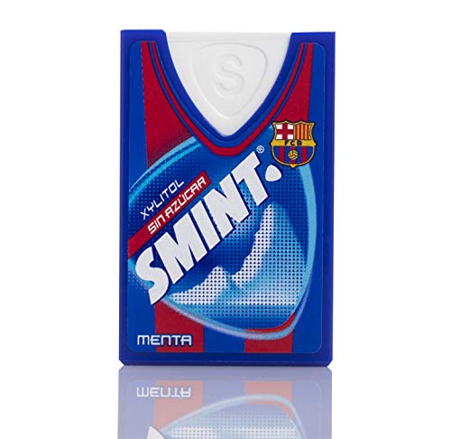 Smint Tabs Menta y Frutas Silvestres, Edición FC Barcelona, Caramelo Comprimido Sin Azúcar - 12 unidades de 2x8 gr. (Total 192 gr.) 192 g