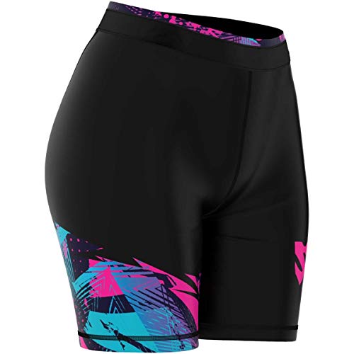 SMMASH Ilumina Deportivo Pantalones Cortos para Mujer, Mallas Running Mujer, Gimnasio, Crossfit, Gym, Outdoor, Material Transpirable y Antibacteriano, (XL)