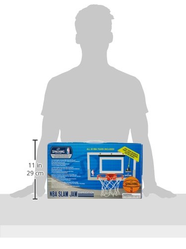 Spalding NBA (56-100Cn) Minicanasta con Pegatinas, Unisex Adulto, Transparente, Talla Única