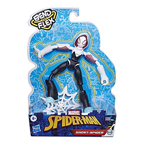 Spiderman Bend and Flex Figura Ghost Spider 15 cm, Color (Hasbro E76885X0)