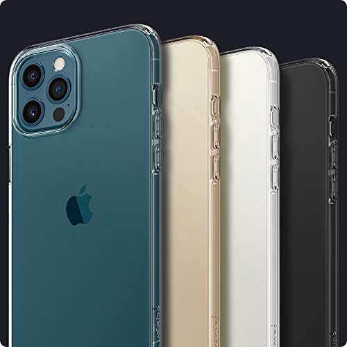 Spigen Funda Liquid Crystal Compatible con iPhone 12 y Compatible con iPhone 12 Pro - Transparente