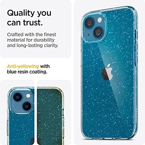 Spigen Funda Liquid Crystal Glitter Compatible con iPhone 13 - Crystal Quartz